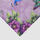 Elegante bloemschikking Pauw & Vlinders Decoupage Tissuepapier (Detail)