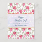 Elegante bloemschildering in waterverf voor gelukk uitnodiging briefkaart (Voorkant)