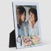 Elegante bloemscript 'Ik hou van jou, mama'-fotota Fotoplaat (Zijkant)