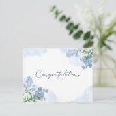 Elegante bloemsierkunst gefeliciteerd briefkaart (Staand voorkant)