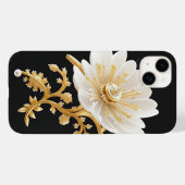 Elegante bloemsierkunst met luxe gouden accenten Case-Mate iPhone case (Achterkant (horizontaal))