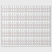 Elegante bloemstengel cadeaupapier (Vlak)