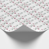Elegante bloemstengel cadeaupapier (Hoek)