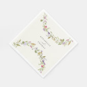 Elegante bloemstuk krans bruiloft servet (Hoek)