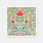Elegante Bloemstuk Stijl Servet (Voorkant)