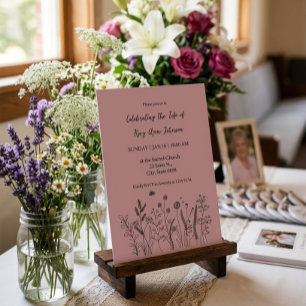 Elegante bloemstukken "Leven vieren" Uitvaart Kaart