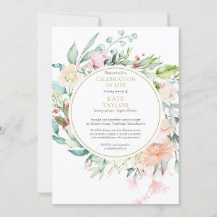 Elegante bloemstukken voor een levensviering na ov kaart