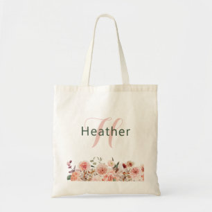 Elegante bloemtas tote bag