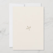 Elegante Bloemtypografie Foto Bruiloft Save The Date (Achterkant)