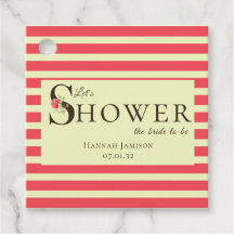 Elegante Bloemtypografie Koraal Groen Douche