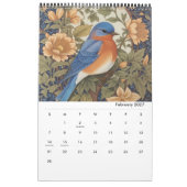 Elegante  Bloemvogels 2025 Kalender (Feb 2027)