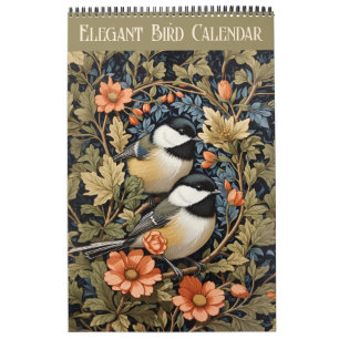 Elegante Bloemvogels 2025 Kalender
