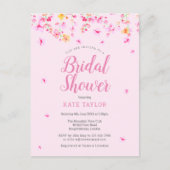 Elegante bloesem bloemenbruids douche uitnodiging (Voorkant)