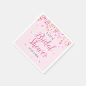 Elegante Bloesem Bloemrijke Bruiloft Feest Servet (Hoek)