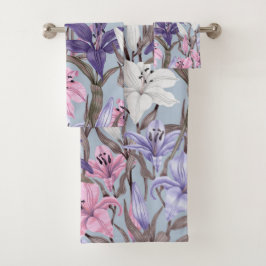 Elegante bloesem decoratieve eye-catching bad handdoek