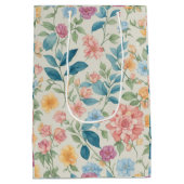 Elegante bloesems:  bloemenkunst medium cadeauzakje (Achterkant)