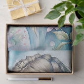 Elegante  blonde vrouw shabby roze pioenen tissuepapier (Geschenk)