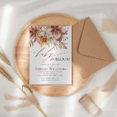 Elegante Bloom Boho Sinaasappel Witte Lelie Baby s Kaart