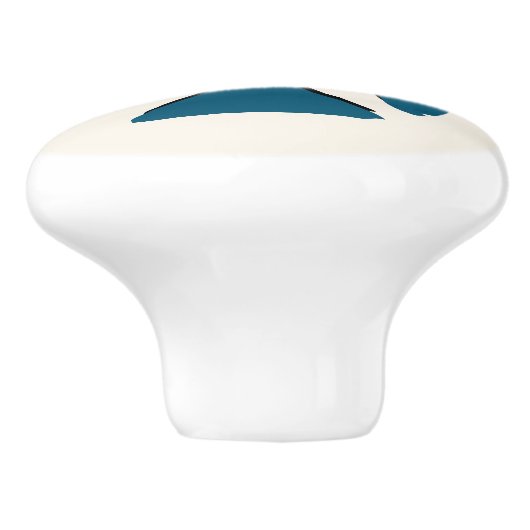 Elegante Bloom Keramische Pull Knop (Zijkant)