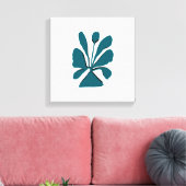 Elegante Bloom Stretched Canvas Print (Insitu (Woonkamer))