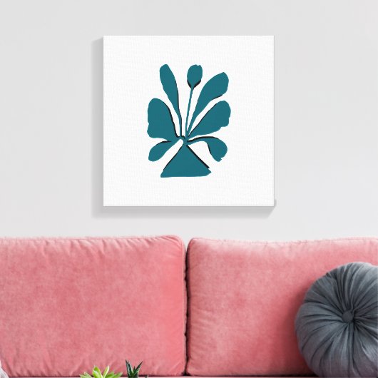 Elegante Bloom Stretched Canvas Print (Insitu (Woonkamer))