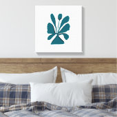Elegante Bloom Stretched Canvas Print (Insitu (Slaapkamer))