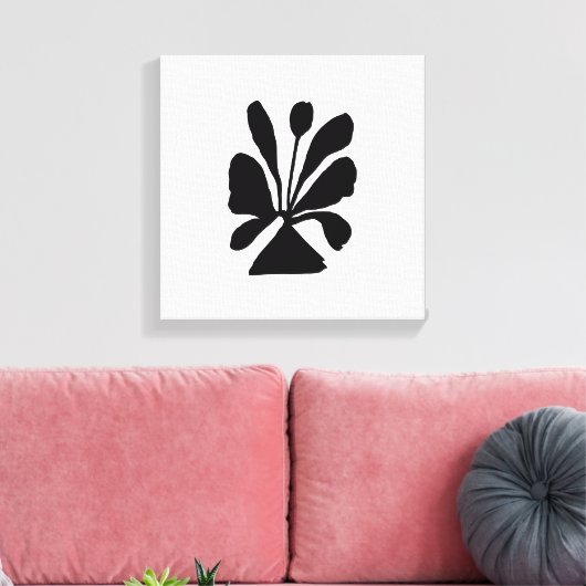 Elegante Bloom Stretched Canvas Print (Insitu (Woonkamer))