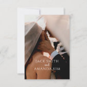 Elegante Blooming Flower Wedding RSVP Kaarten (Achterkant)