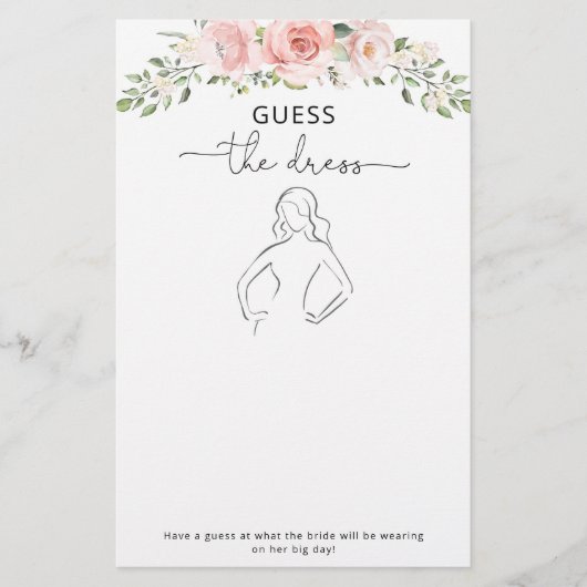 Elegante blos bloesem Raad de jurk bruids spel (Voorkant)