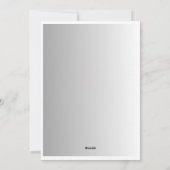 Elegante Blue Baby shower Invitation Kaart (Achterkant)