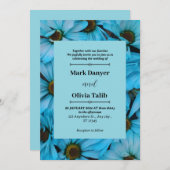 Elegante Blue Board Wedding Invitation Sjabloon Kaart (Voorkant / Achterkant)