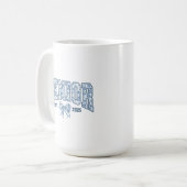 Elegante Blue Bow Chinoiserie Senior Class van 202 Koffiemok (Voorkant links)