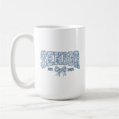 Elegante Blue Bow Chinoiserie Senior Class van 202 Koffiemok (Links)