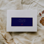 Elegante Blue Christmas Guest Adresetiketten Sticker<br><div class="desc">LET OP! Voor een 14 "x14" vel, zal elke sticker ongeveer 1, 8 "x4.6" zijn. Voor een 8 "x8" vel, zal elke sticker ongeveer 0, 8 "x2.6" zijn. Houd er rekening mee dat naarmate de bladgrootte afneemt, de tekengrootte ook dienovereenkomstig zal afnemen. Coördineert met het "Chic Stylish Navy Blue &...</div>