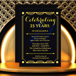 Elegante Blue Corporate Milestone Nodig Design uit Kaart