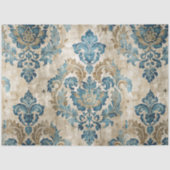 Elegante  Blue Decoupage Tissuepapier (Voorkant)