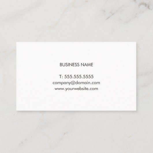 Elegante Blue Faux Gold Line Consultant Visitekaartje (Achterkant)