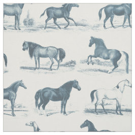 Elegante  Blue Horse rassen Stof