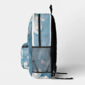 Elegante Blue Magnolia rugzak (Rechts)