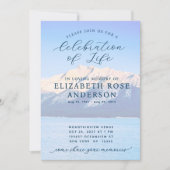 Elegante Blue Mountain-viering van het levensmonum Kaart (Voorkant)