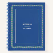 Elegante Blue Notitieboek Planner (Voorkant)