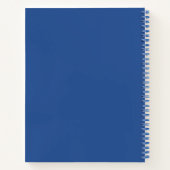 Elegante Blue Notitieboek Planner (Achterkant)