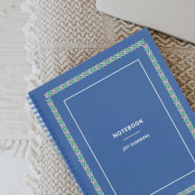 Elegante Blue Notitieboek Planner