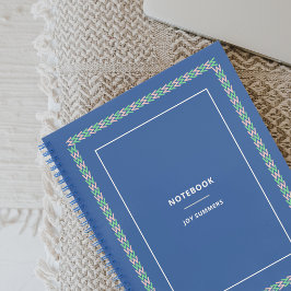 Elegante Blue Notitieboek Planner
