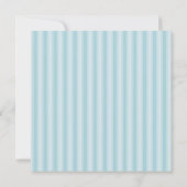 Elegante Blue Stripe Boys Fotodoop Kaart (Achterkant)