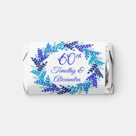 Elegante Blue Wreath 60ste bruiloft Jubileum Party