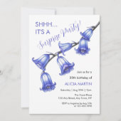 Elegante Bluebell Bloesem Verrassing Verjaardag Kaart (Voorkant)