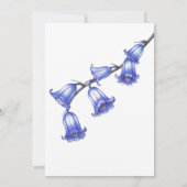 Elegante Bluebell Bloesem Verrassing Verjaardag Kaart (Achterkant)