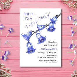 Elegante Bluebell Bloesem Verrassing Verjaardag Kaart