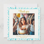 Elegante Blueberry Brunch 30e verjaardag viering Bedankkaart (Voorkant)